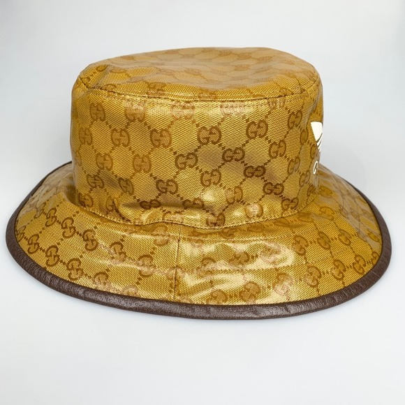 NWT Gucci x Adidas Bucket Hat In Brown Size M